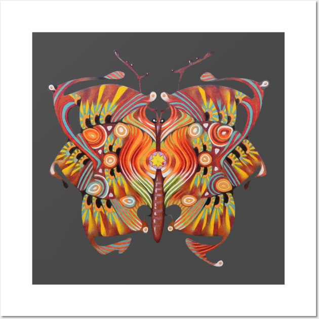 tribal butterfly Wall Art by federicocortese